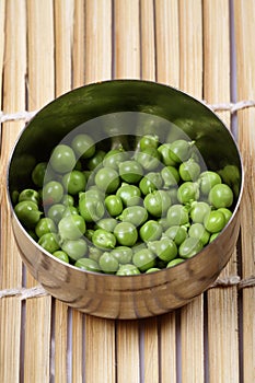 Fresh green peas