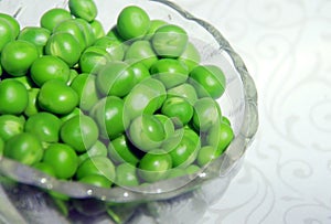 Fresh green peas