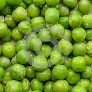 Fresh green peas close-up.Food for vegans.