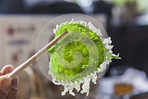 Fresh green Shiso leaf