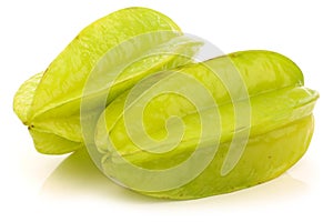 Fresh green starfruit