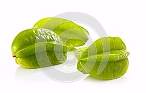 Fresh green starfruit