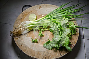 Fresh green vegetables