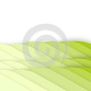 Fresh green waves abstraction  -  super quality business picture