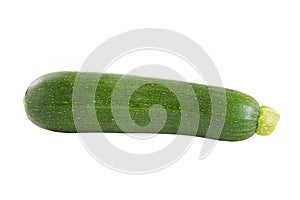 Fresh green zucchini isolated on white