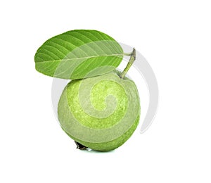 Fresh guava fruit  isolated on white background