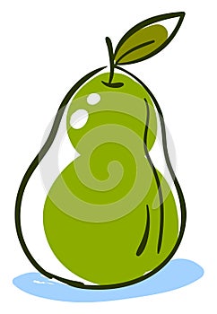 Fresh guava, illustration, vector photo