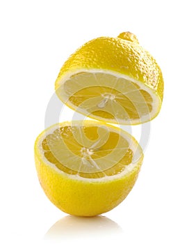Fresh half lemon