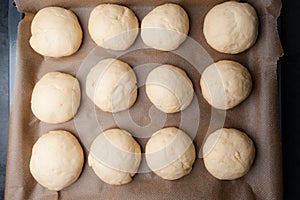 Fresh Hamburger Buns/Brioche dough