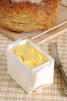 Fresh hand churned butter