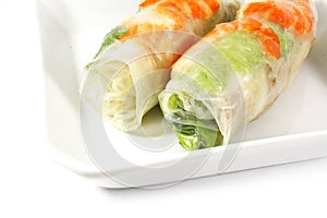 Fresh Handmade Spring Rolls