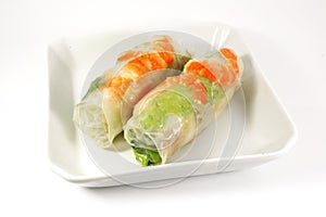 Fresh Handmade Spring Rolls