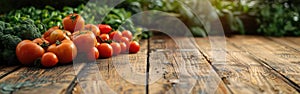 Fresh Harvest of Organic Vegetables on Table - Agriculture, Bio-Food Photography Background for Shopping Ventures