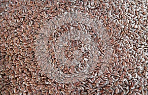 Fresh harvested flax seed background