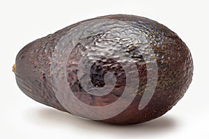 Fresh Hass Avocado on White Background photo