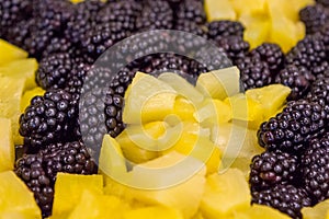 Fresh and Healthy Blackberry and Pineapple Bites