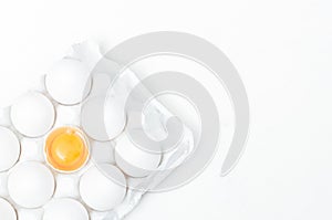 Fresh and Healthy Breakfast Ingredients on a Clean White Background