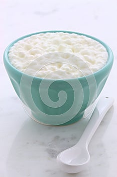 Fresh and healthy cottage cheese