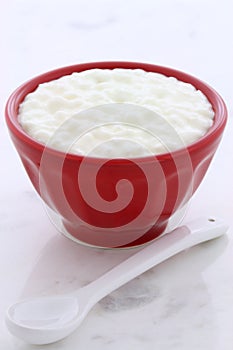 Fresh and healthy cottage cheese