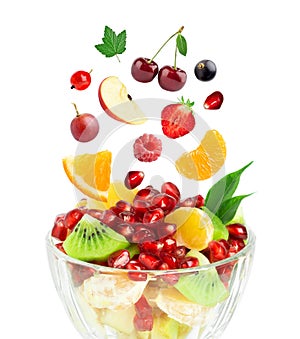 Fresh healthy fruit salad