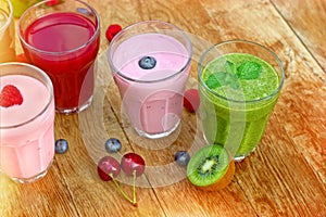 Fresh and healthy organic drinks