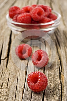 Fresh healthy organic raspberry