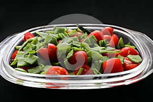 Fresh and healthy salad served