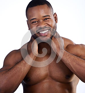 Fresh and healthy. Studio portrait of a handsome young man posing against a white background.
