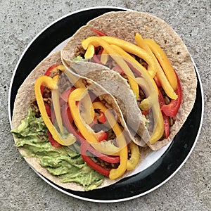 Fresh and Healthy Taco Dish with a Variety of Vegetables