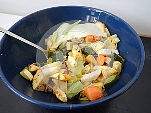 fresh healty vegetable salad for diet