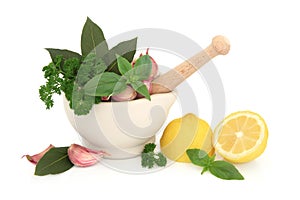 Fresh Herbs and Lemon