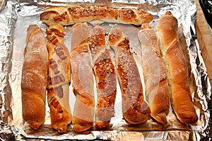 Fresh home made bread stick