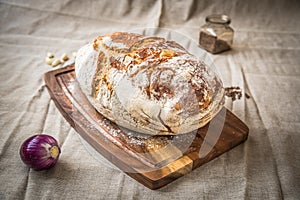 Fresh homebaked bread