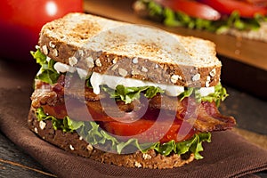 Fresh Homemade BLT Sandwich photo