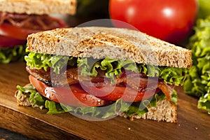 Fresh Homemade BLT Sandwich photo