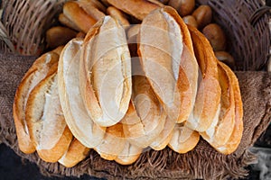 Fresh homemade bread. Organic food