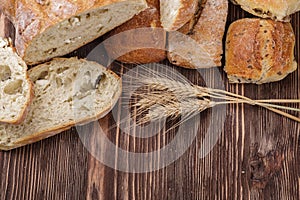 Fresh homemade bread photo