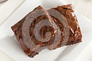 Fresh Homemade Chocolate Brownie photo