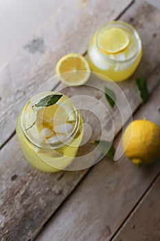 Fresh homemade lemonade