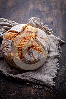 Fresh homemade sourdough bread