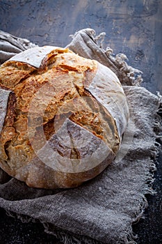 Fresh homemade sourdough bread