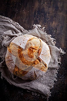 Fresh homemade sourdough bread