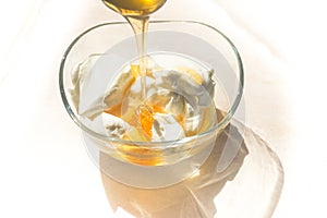 Fresh honey and Greek yoghurt
