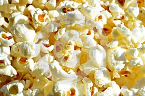 Fresh hot buttered popcorn