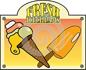 Fresh icecreams