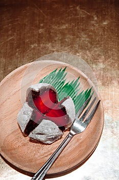 Fresh Ichigo Daifuku, strawberry mochi Japanese sweet photo