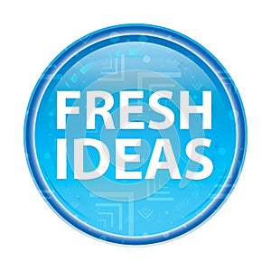 Fresh Ideas floral blue round button