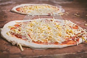 Fresh Italian pizza dough