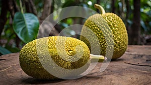 Fresh Jack fruit in a white dish