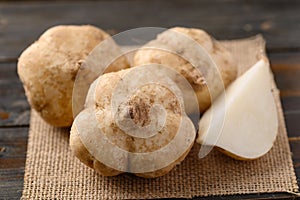 Fresh jicama or yam bean